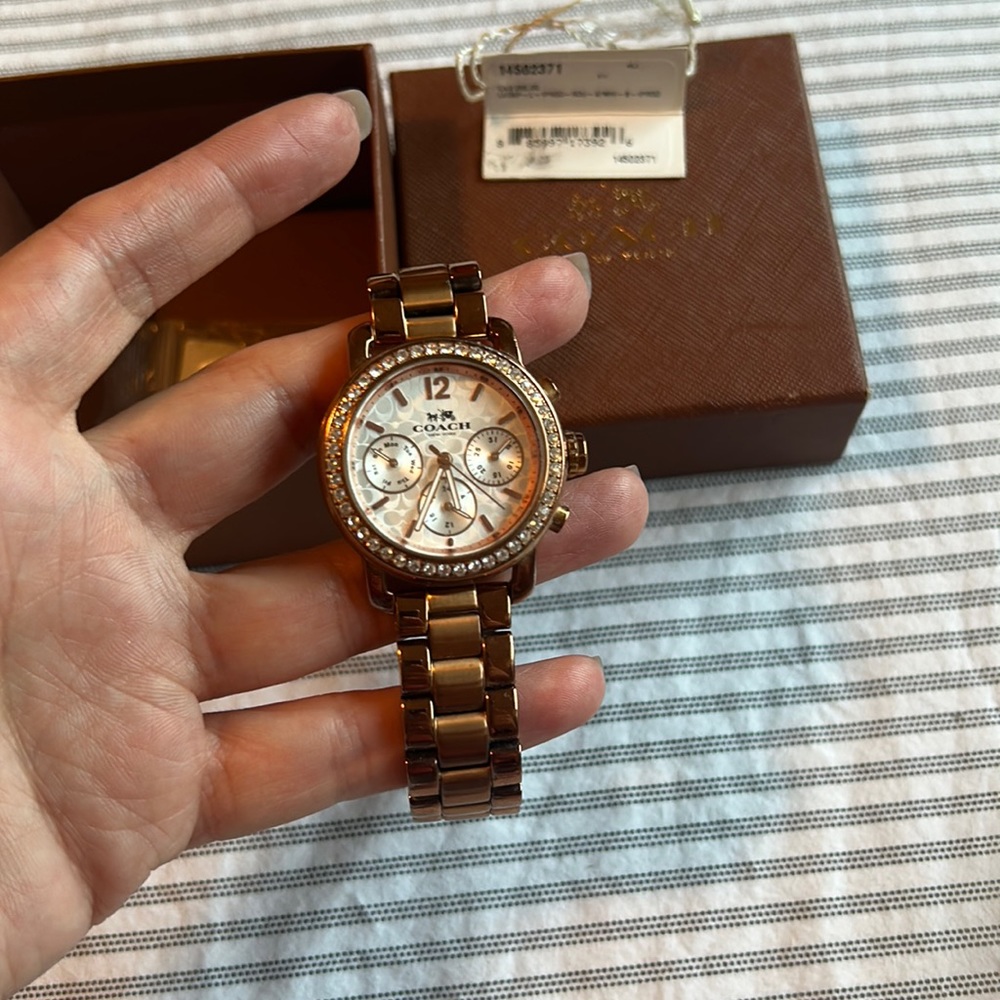 Rose Gold Coach Watch